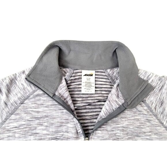 AVIA Womens Track Jacket Pullover Tones of Grey White Size S (4-6) JH1155 - Picture 2 of 4